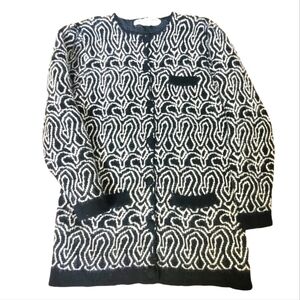 Bruna Cavvalini Angora Button Down Knit Jacket S/M